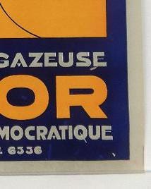1930s Favor "Limonade Gazeuse" - Original French Art Deco Advertising Poster (48x31.5 cm)