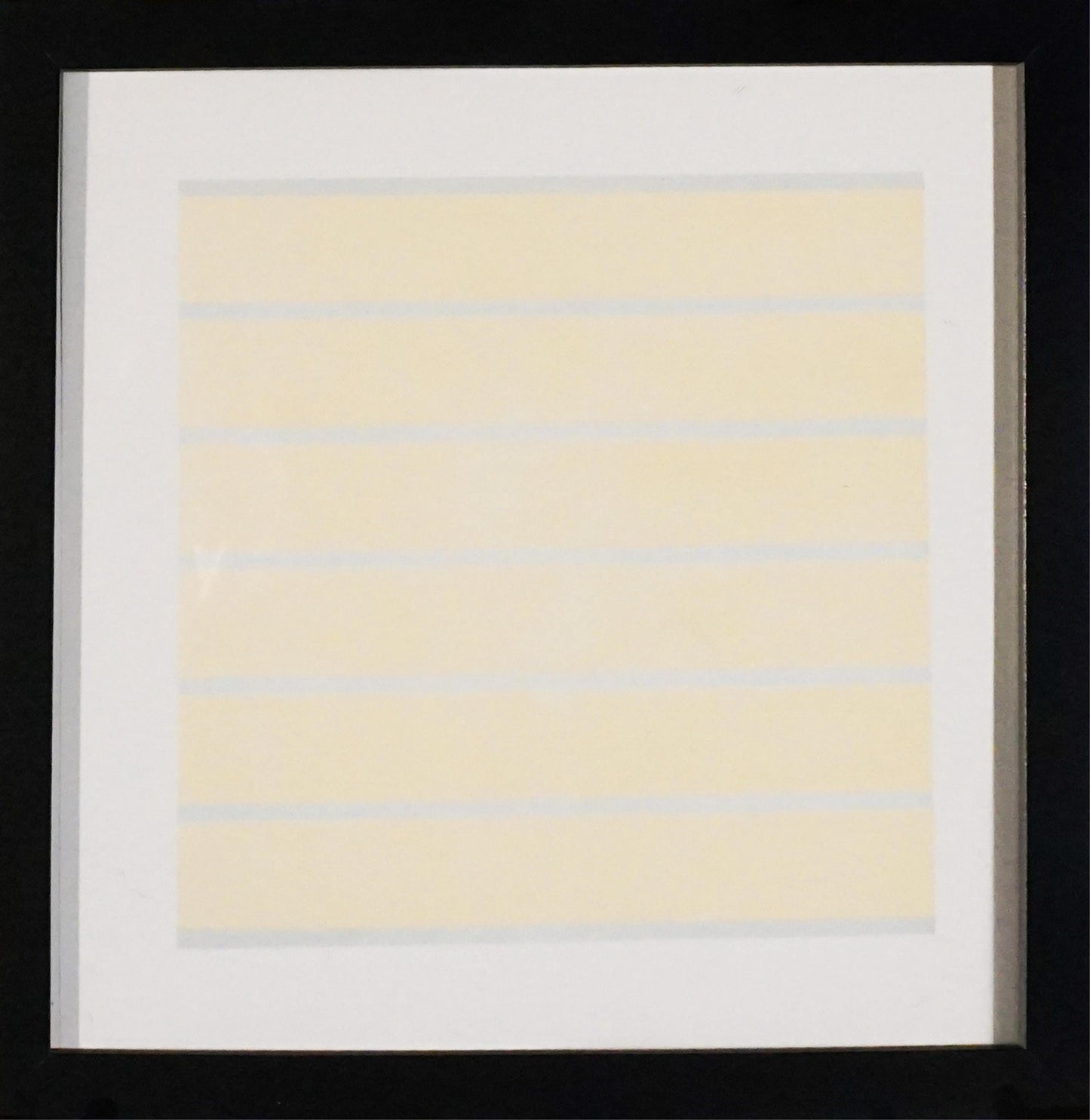 Agnes Martin "Happiness-Glee" Lithograph on Vellum (2000) - Minimalist Abstract Print