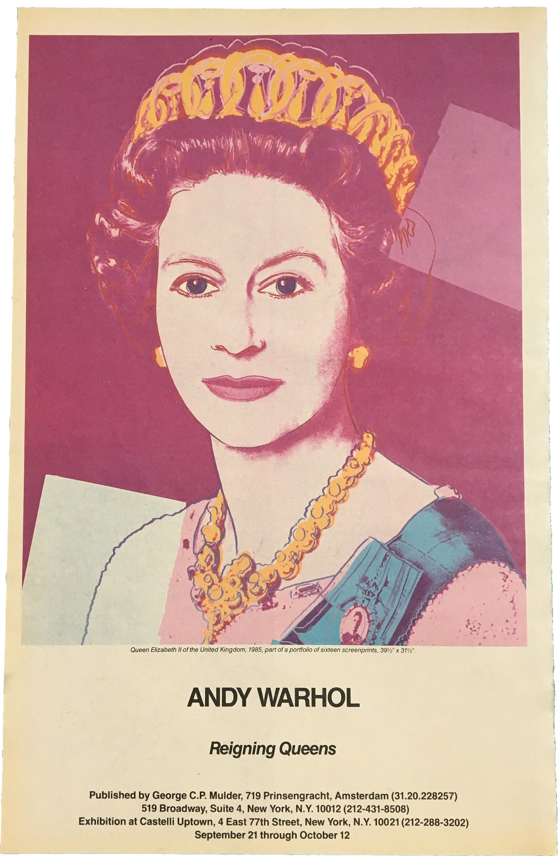 1985 Andy Warhol "Reigning Queens" Posters - Set of 4 (Castelli)