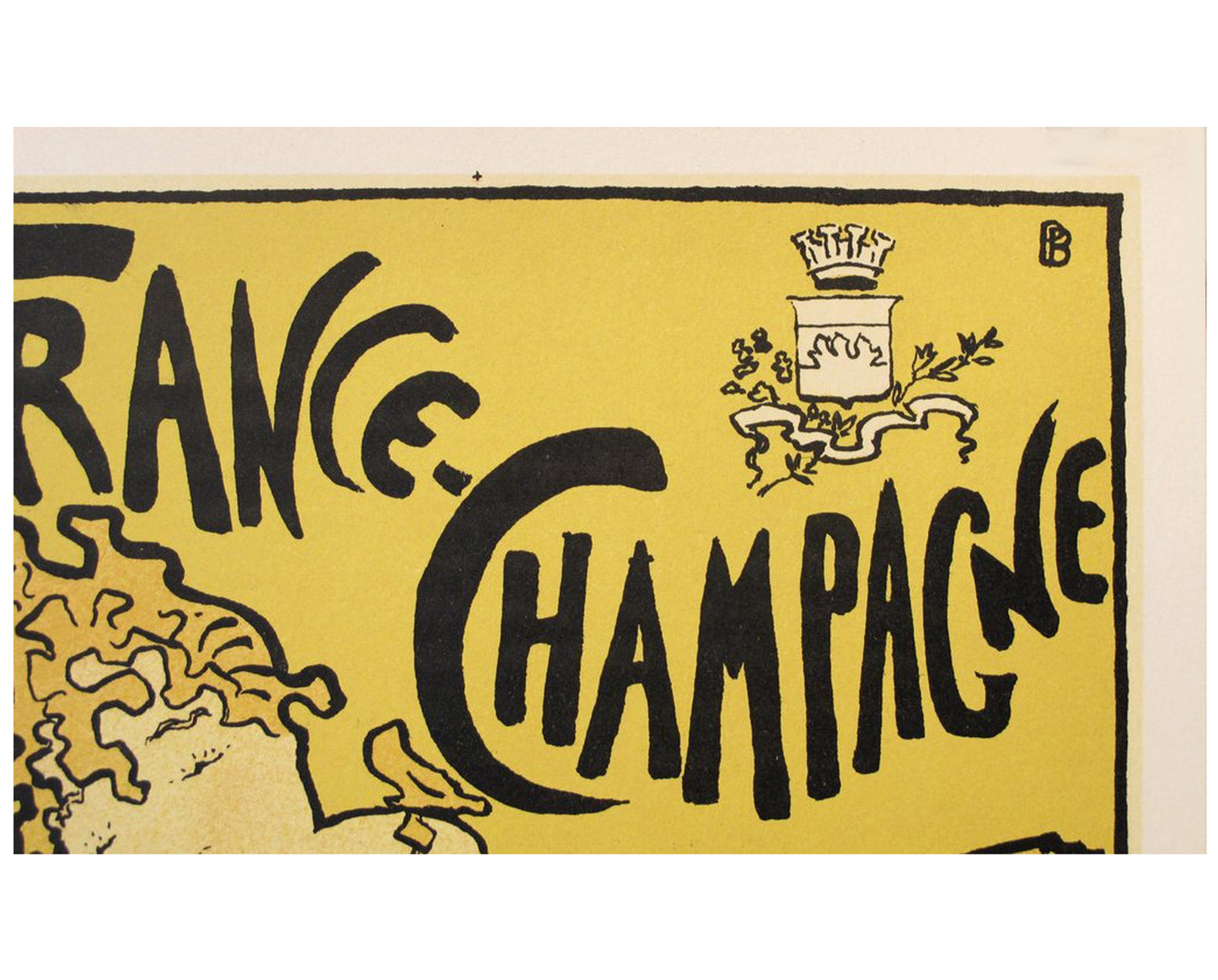 1891 Pierre Bonnard "France-Champagne" Poster - Vintage 1950s Lithograph Print, French Wine Advertising