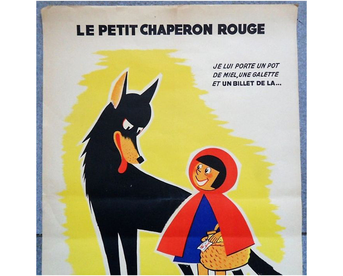 Little Red Riding Hood Lottery Poster: 1954 French Advertising Art