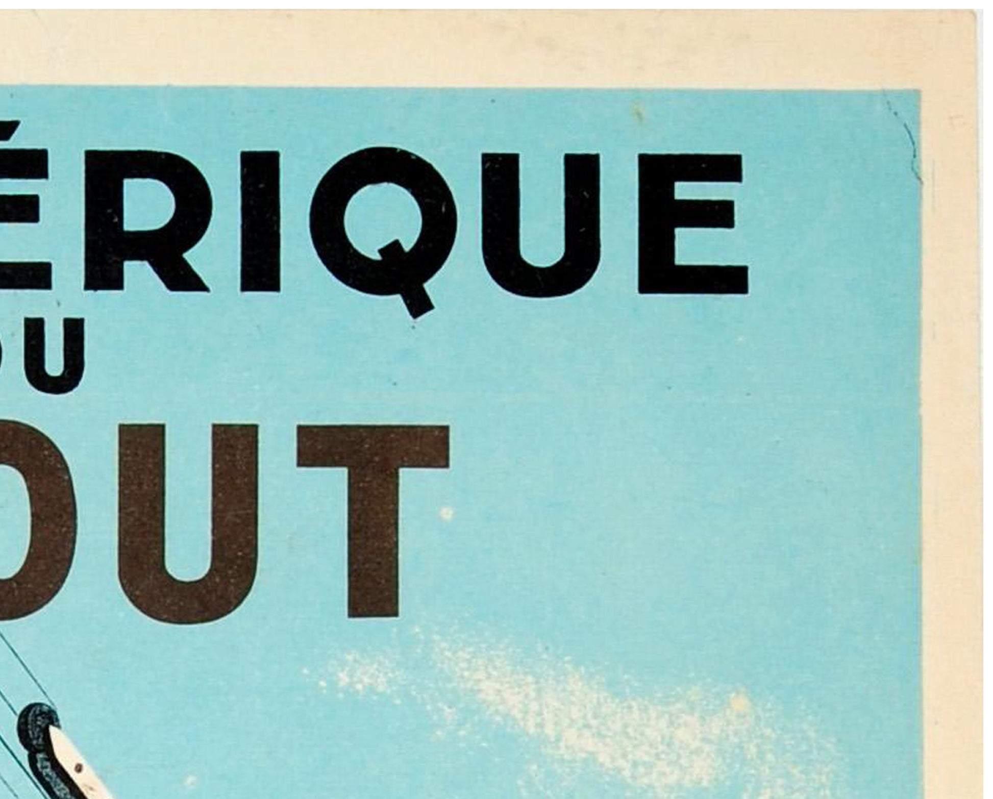 1935 French Travel Poster: Téléphérique du Béout, Lourdes - Art Deco Lithograph