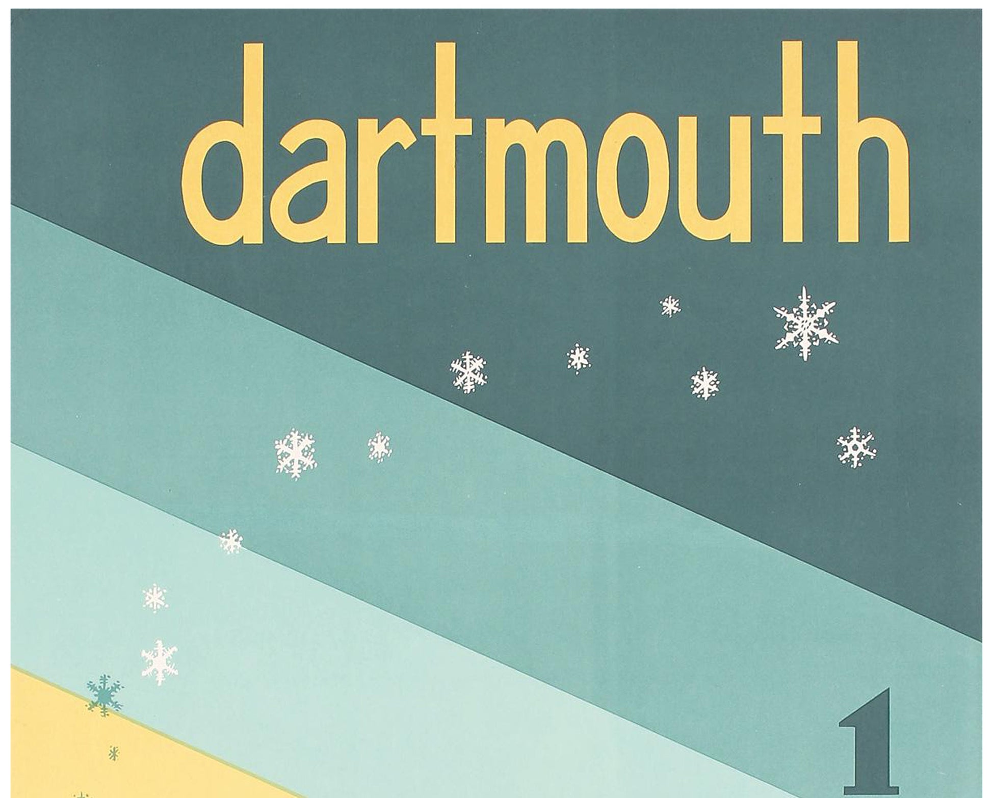 Vintage 1952 Dartmouth Winter Carnival Poster - Pete Dohanos '53 (Linen-Backed, 86x56 cm)