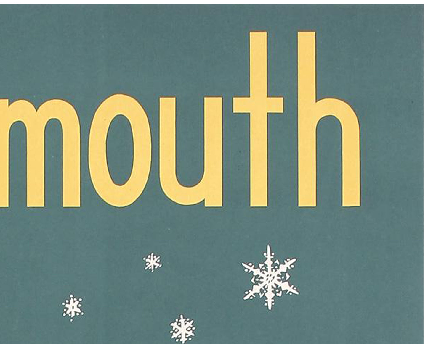 Vintage 1952 Dartmouth Winter Carnival Poster - Pete Dohanos '53 (Linen-Backed, 86x56 cm)