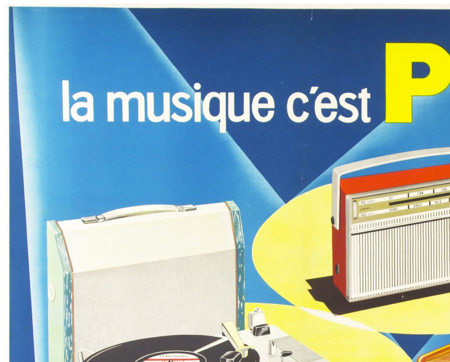 1960s Éric Castel French Philips Advertising Poster: Mid-Century Modern Art