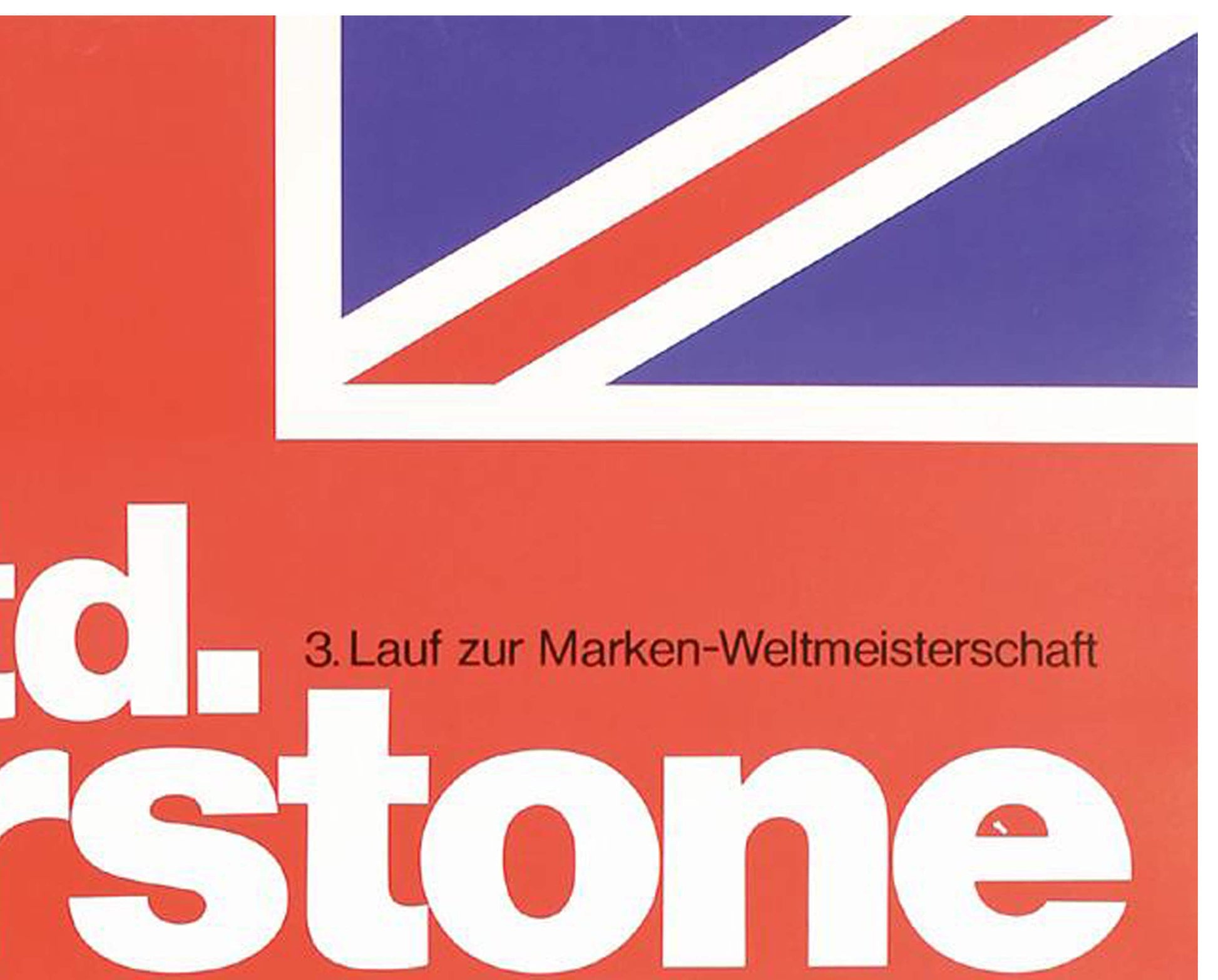 Vintage 1977 Porsche 935 Silverstone 6 Std. Poster - Erich Strenger Design (101x77 cm)