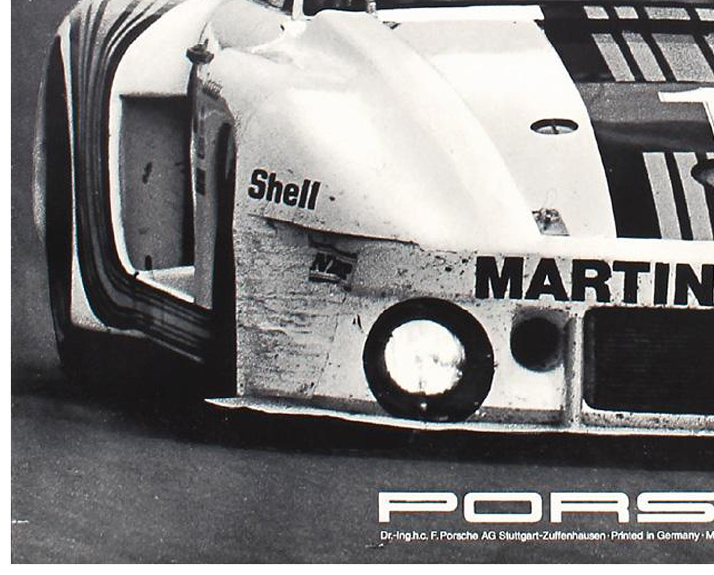 Vintage 1977 Porsche 935 Silverstone 6 Std. Poster - Erich Strenger Design (101x77 cm)