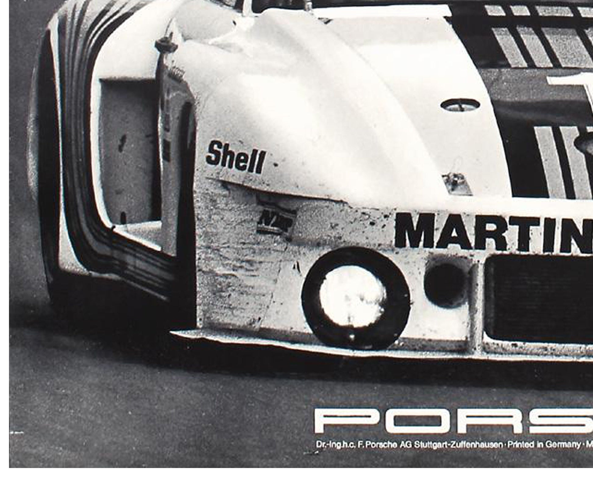 Vintage 1977 Porsche 935 Silverstone 6 Std. Poster - Erich Strenger Design (101x77 cm)