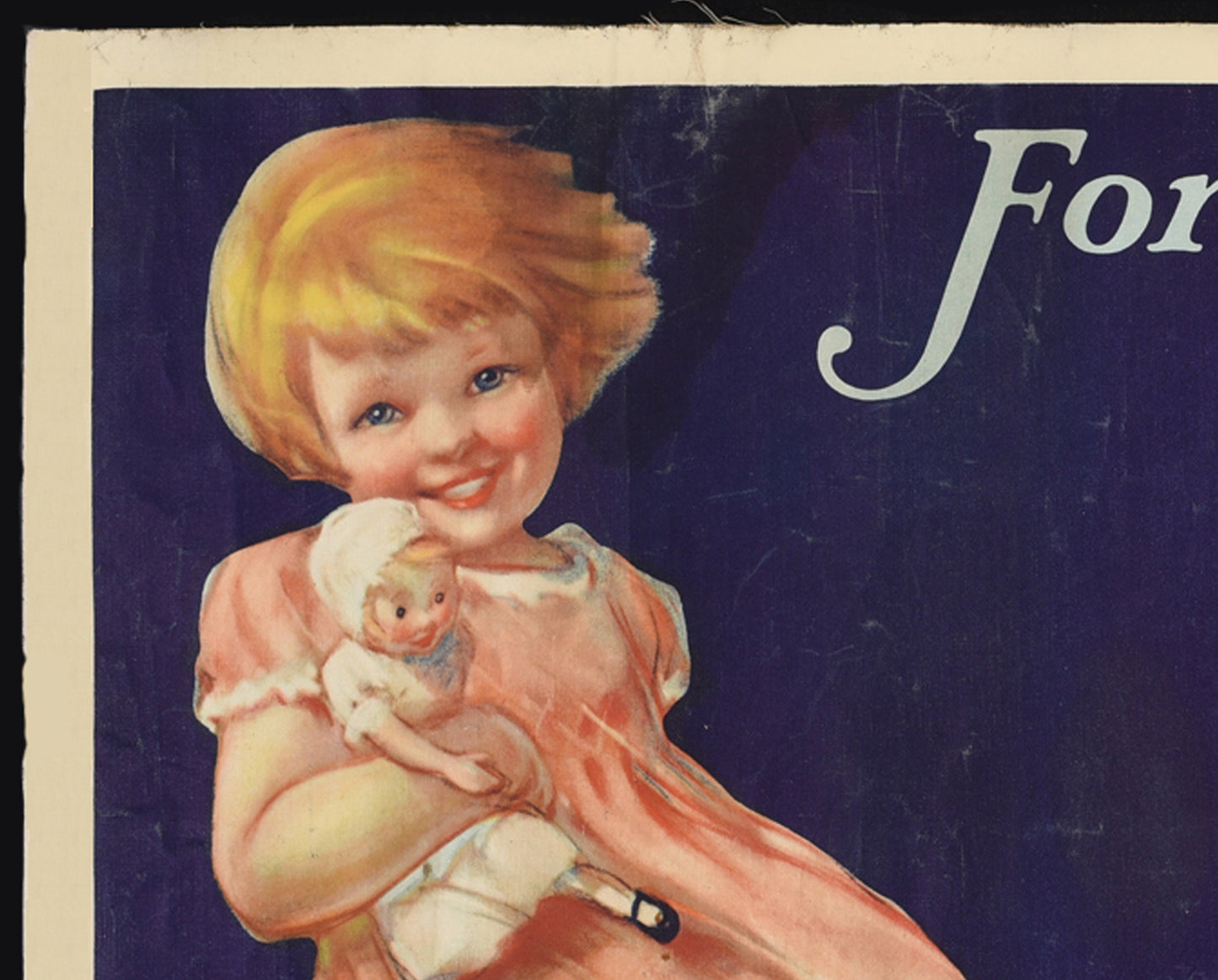 1930s Argo Gloss Starch - Original American Advertising Poster (Horizontal 18x36 in, Linen-Backed)