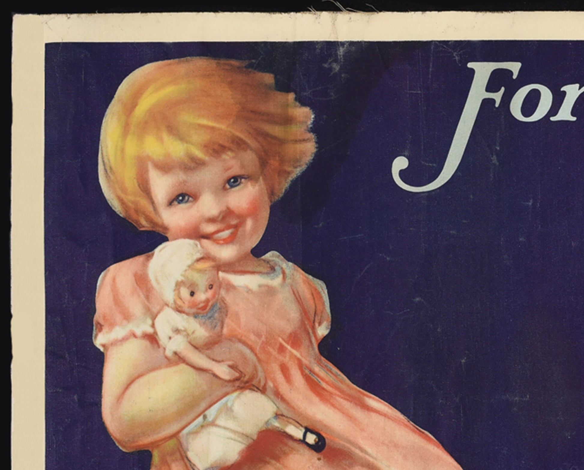 1930s Argo Gloss Starch - Original American Advertising Poster (Horizontal 18x36 in, Linen-Backed)