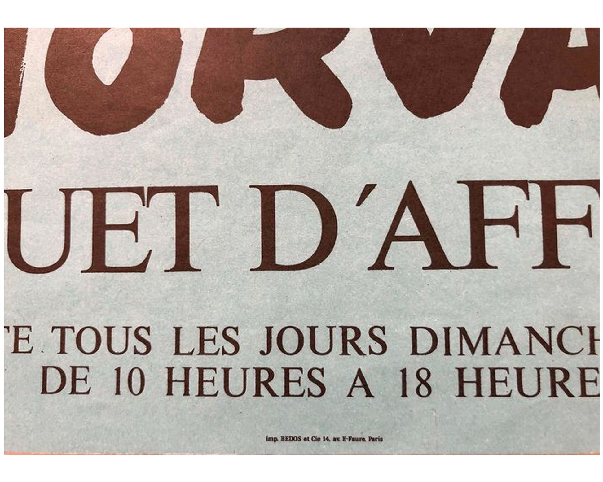 Vintage 1978 Hervé Morvan "Bouquet d'Affiches" Poster - Bibliothèque Nationale (56x41 cm)