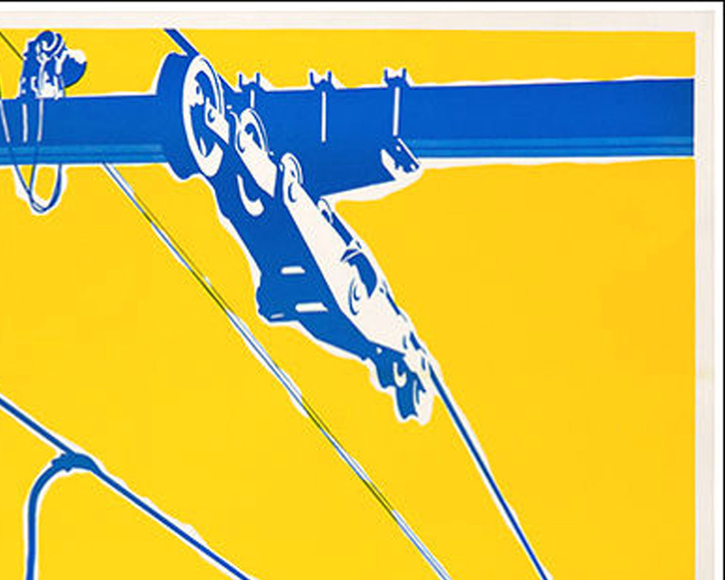 1947 Italian Ski Travel Poster: Crissolo - Alta Valle Po, Fabiano Lithograph