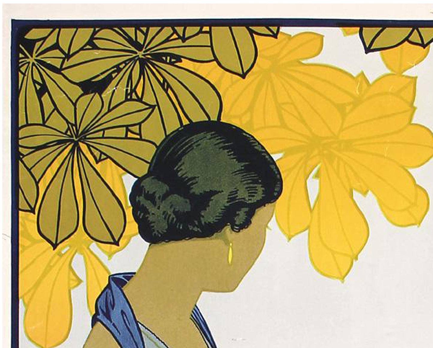 1930s Original French Railway Poster - Lucien Pillot, Besançon La Mouillère (PLM)