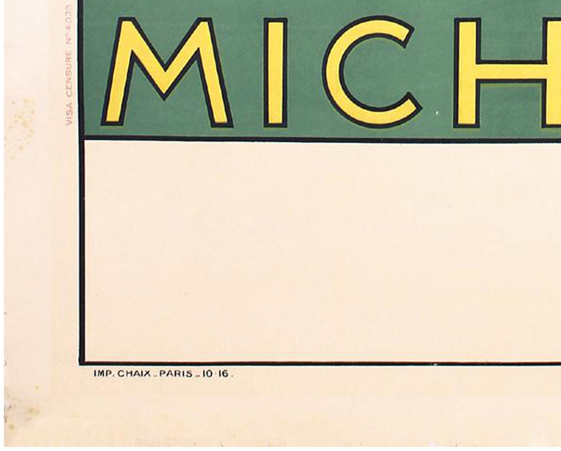1916 Michelin Cycling Poster by Fabien Fabiano - French Advertising Art (Linen-Backed)