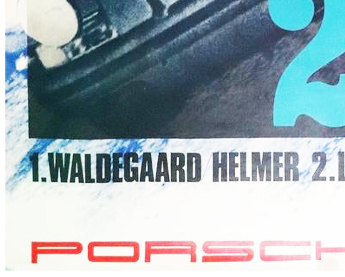 Vintage 1969 Porsche Poster: Rallye Monte Carlo, Erich Strenger Design