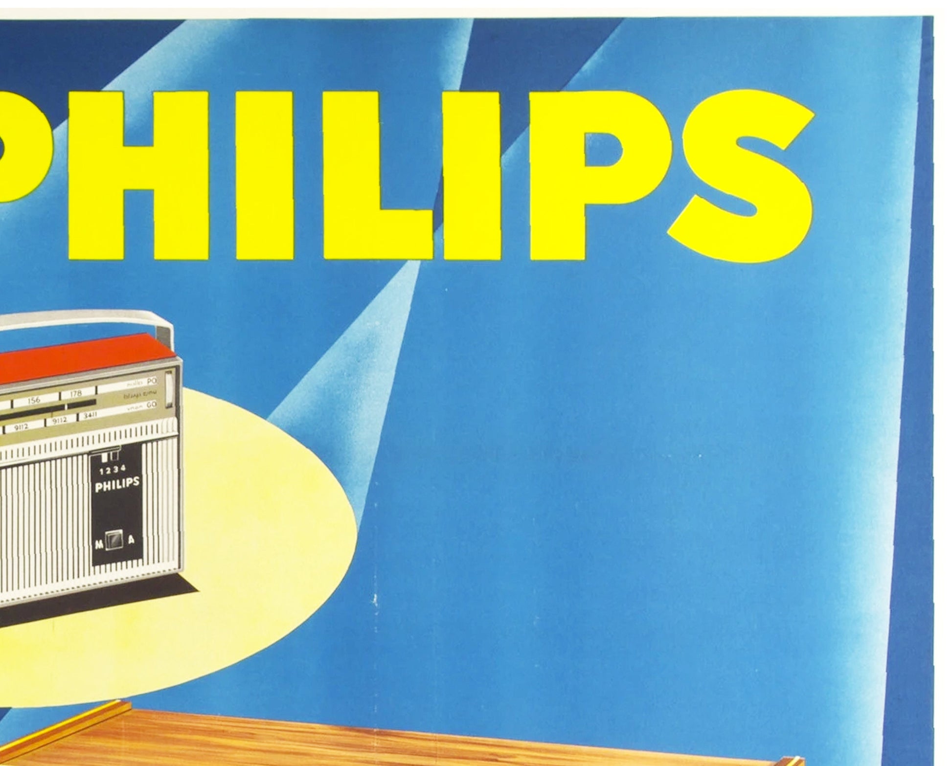 1960s Éric Castel French Philips Advertising Poster: Mid-Century Modern Art