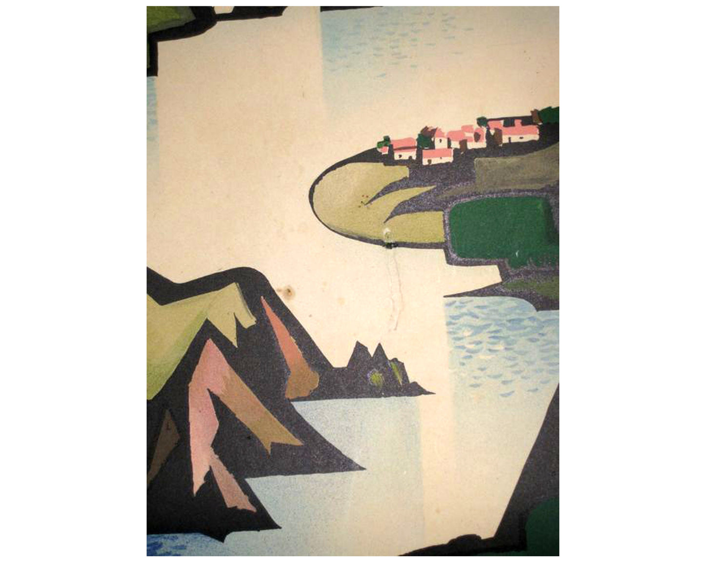 Vintage French Travel Poster: Les Gorges de la Loire by Jacquelin, Linen Backed