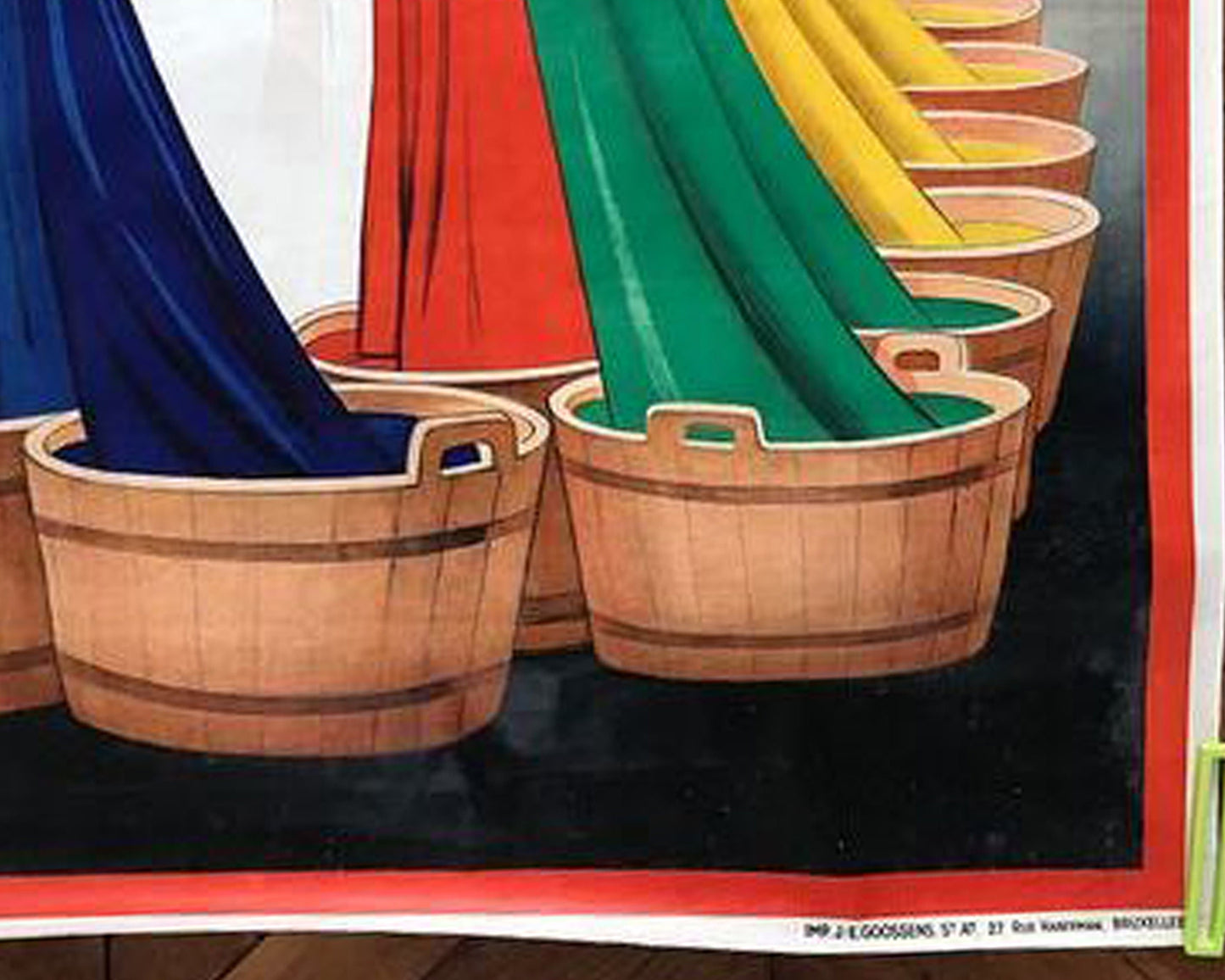 1920s Art Deco Belgian Advertising Poster: L'Alsacienne Fabric Dye by Dorfi