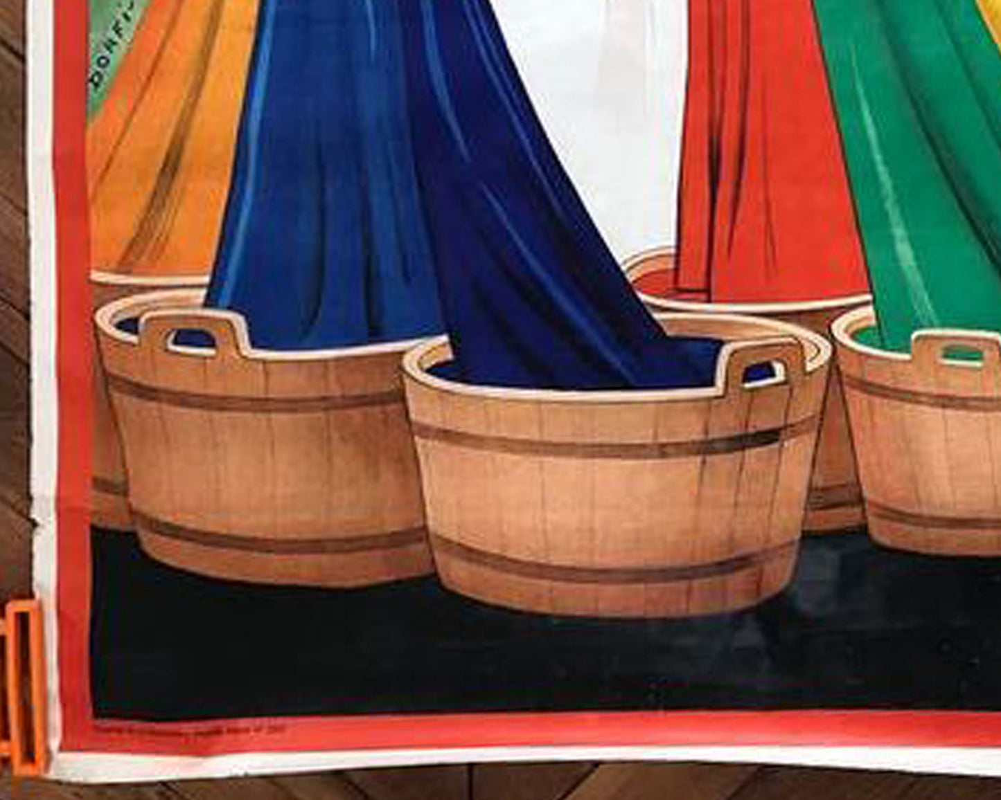 1920s Art Deco Belgian Advertising Poster: L'Alsacienne Fabric Dye by Dorfi