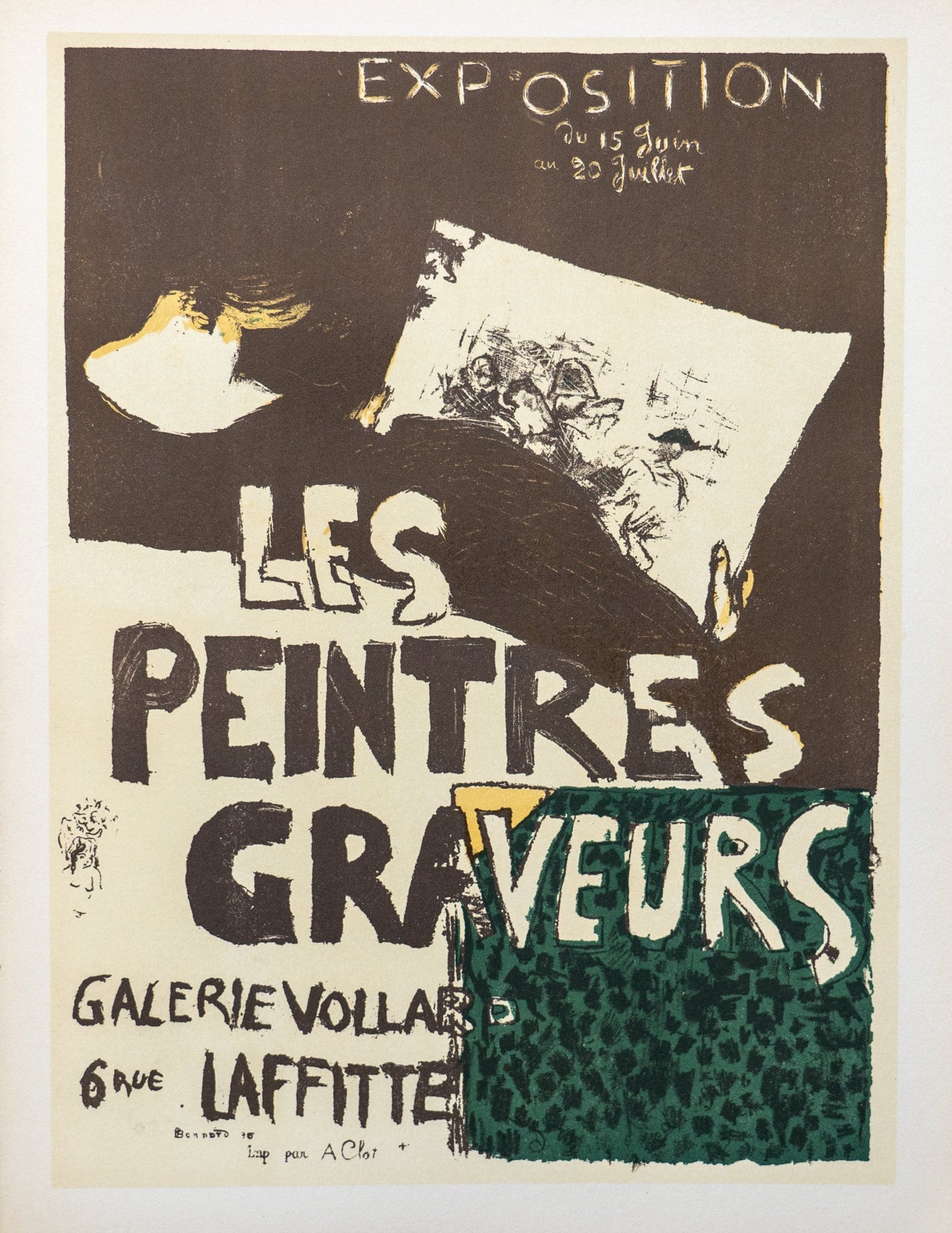 1896 Pierre Bonnard "Les Peintres Graveurs" - Vintage French Lithograph Print (1950s Edition)
