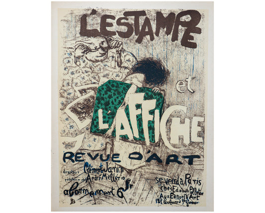 1897 Pierre Bonnard "L'Estampe et l'Affiche" - Vintage French Lithograph Print (1950s Edition)