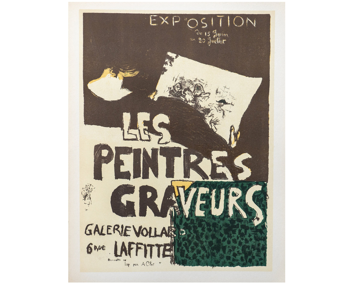 1896 Pierre Bonnard "Les Peintres Graveurs" - Vintage French Lithograph Print (1950s Edition)