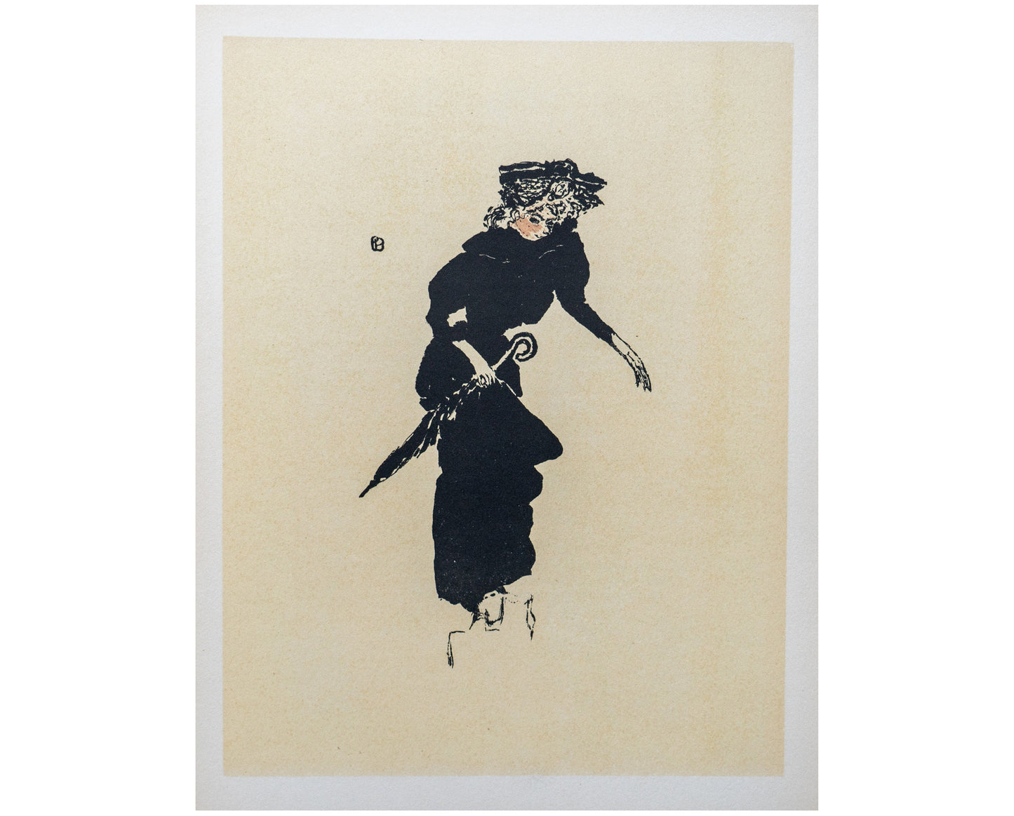 Pierre Bonnard Lithograph - Femme Au Parapluie, French Vintage Print