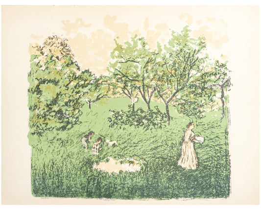 1890s Pierre Bonnard "Le Verger" - Vintage French Lithograph Print (The Orchard)