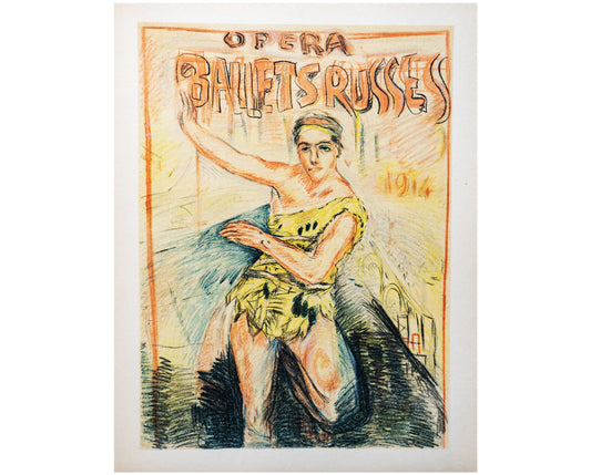 1914 Pierre Bonnard "Ballets Russes" - Vintage French Lithograph Print (1950s Edition)
