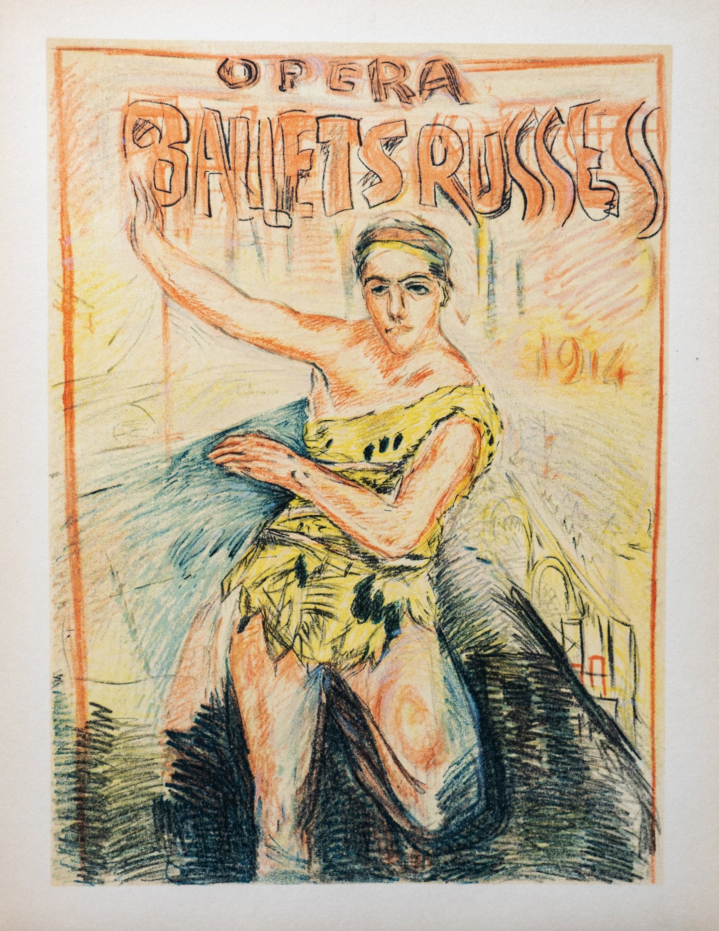 1914 Pierre Bonnard "Ballets Russes" - Vintage French Lithograph Print (1950s Edition)
