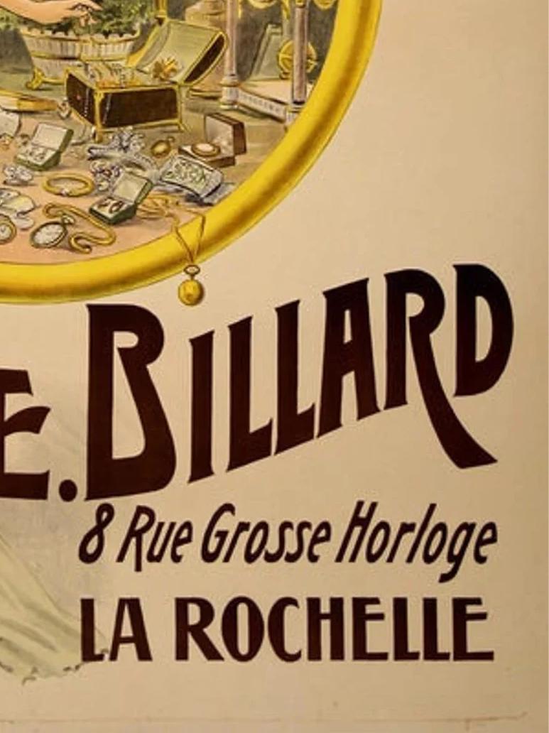 Vintage Fabriques de Geneve Jewelry Store Poster: Belle Epoque French Advertising