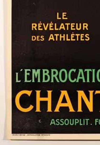 Vintage 1910 L'Embrocation Chanteclair Poster - Mich (Michel Liebeaux), French Advertising (60x40 cm)