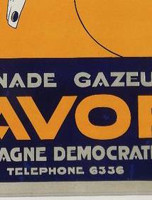 1930s Favor "Limonade Gazeuse" - Original French Art Deco Advertising Poster (48x31.5 cm)
