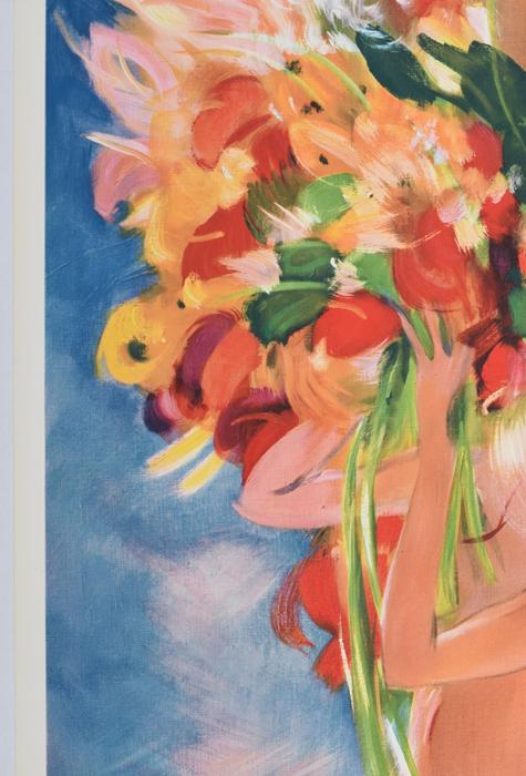 1950s Jean-Gabriel Domergue "Monte-Carlo - Flower Girl" - Original French Travel Poster (99x62 cm, Linen-Backed)