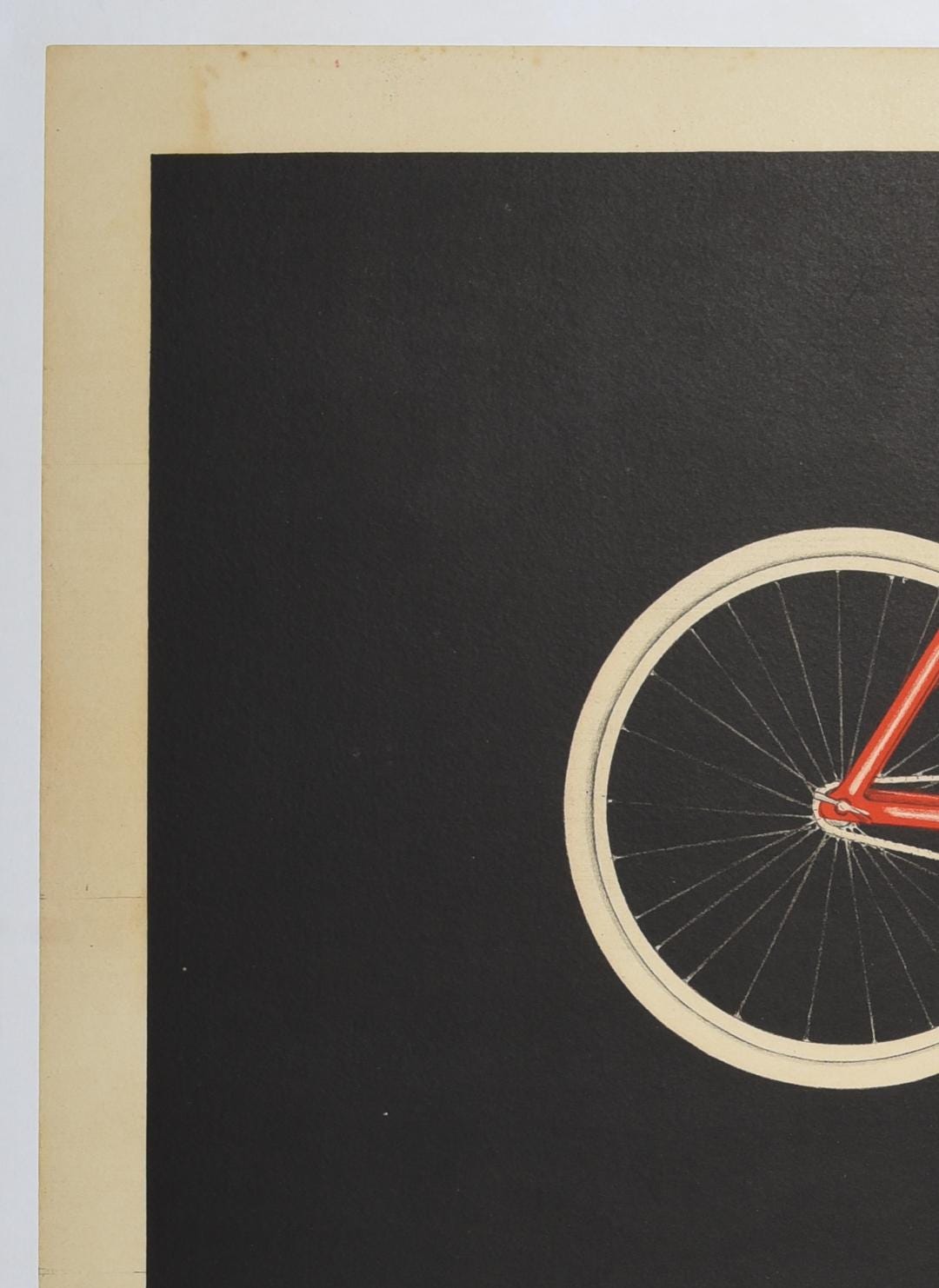 Vintage Italian Cycling Poster: Cicli Cossu Sardegna, 1930s Lithograph