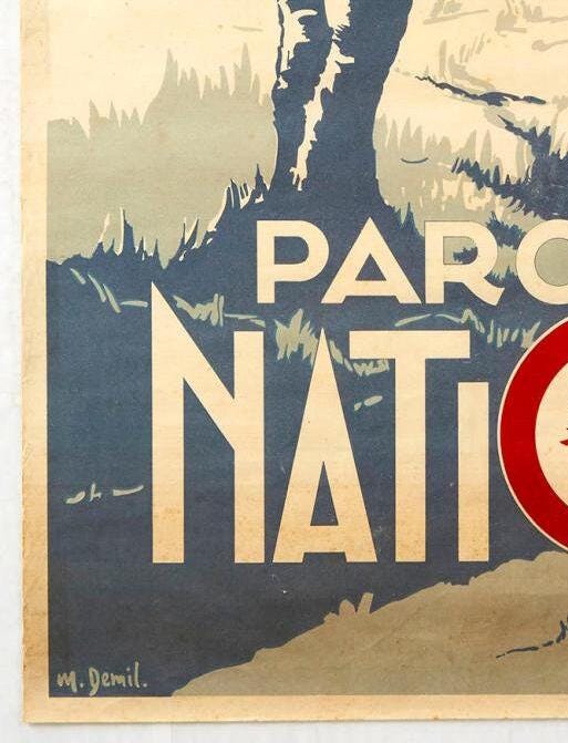 Vintage Hautes Fagnes Travel Poster: Belgium National Park, 1940s Lithograph
