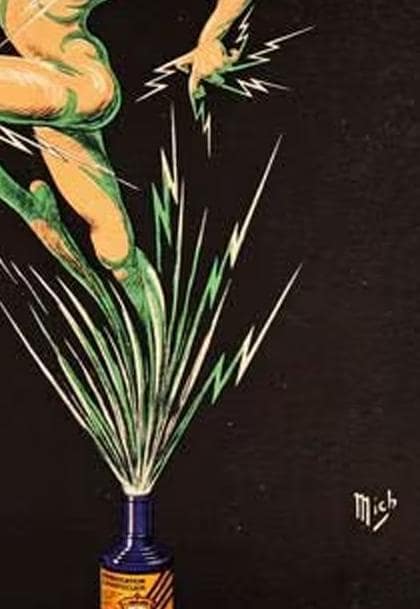 Vintage 1910 L'Embrocation Chanteclair Poster - Mich (Michel Liebeaux), French Advertising (60x40 cm)
