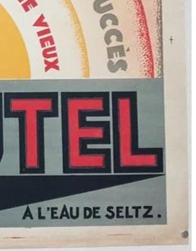 Vintage Vin Sautel Poster: French Wine Aperitif Art Deco Print