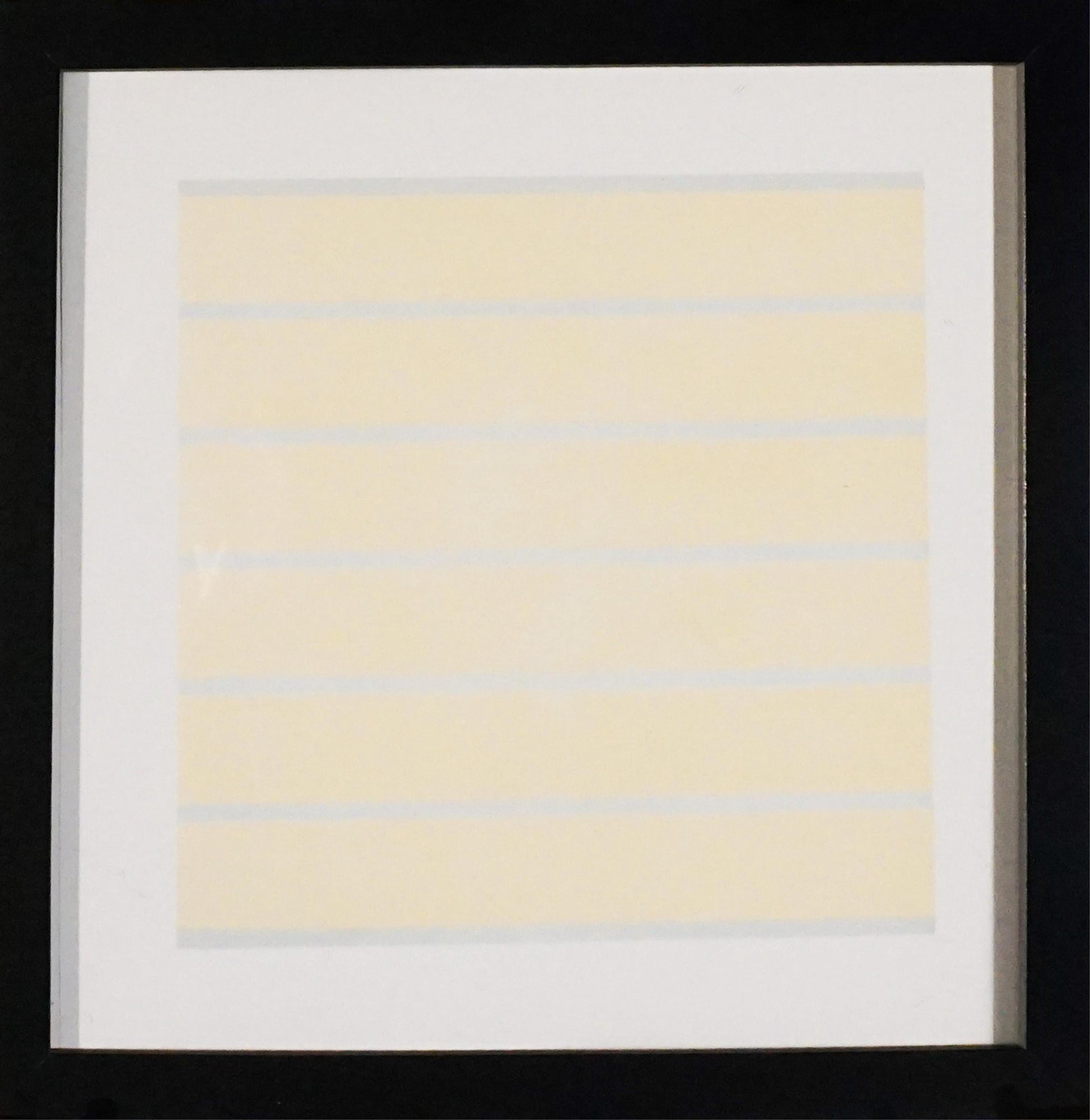 Agnes Martin "Happiness-Glee" Lithograph on Vellum (2000) - Minimalist Abstract Print