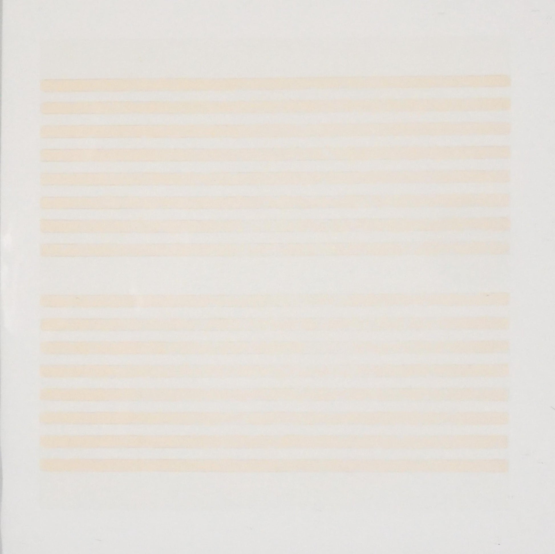 Agnes Martin "I Love the Whole World" Lithograph (2000) - Minimalist Abstract Print on Vellum