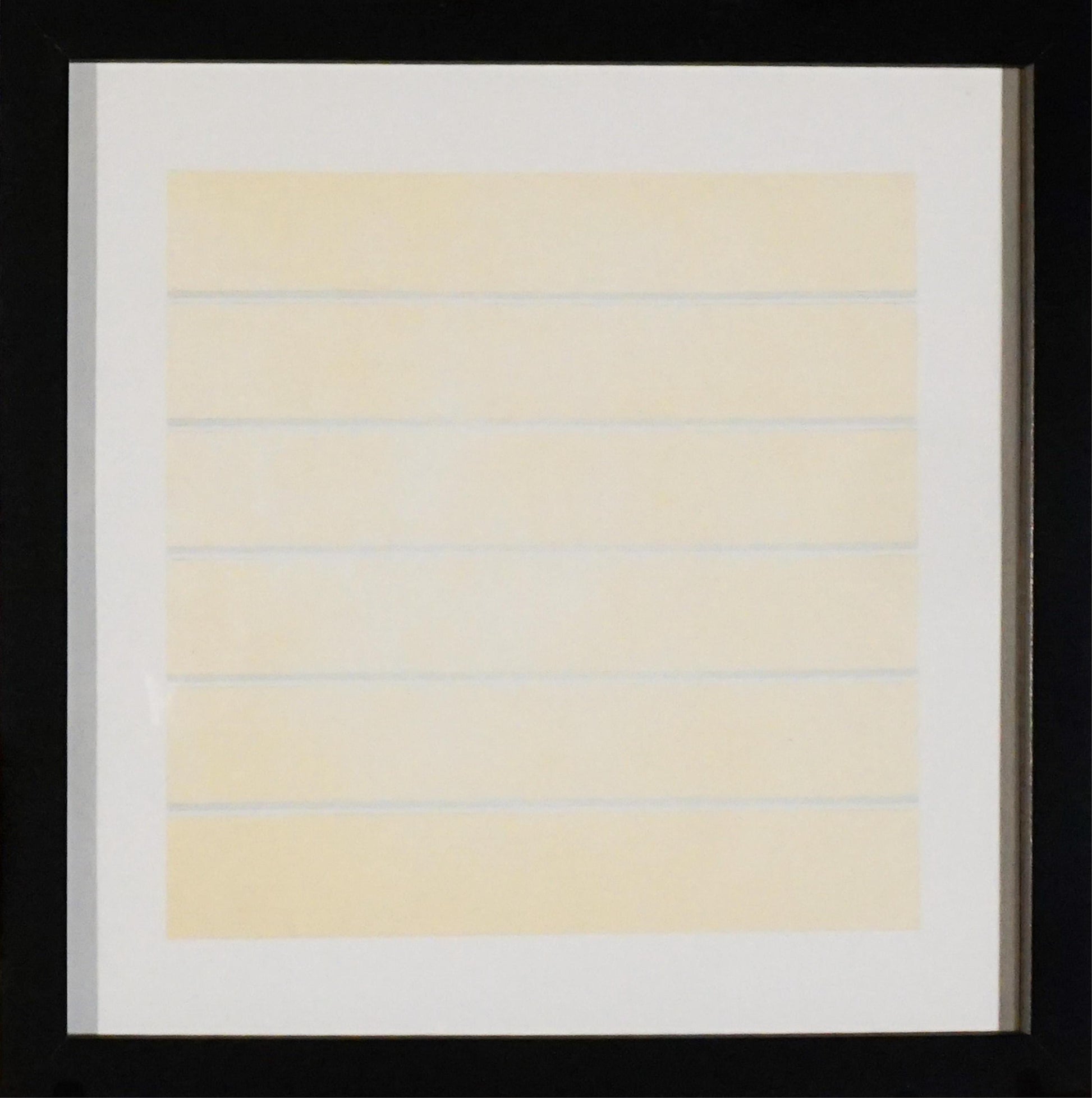 Agnes Martin "Infant Response to Love" Lithograph (2000) - Minimalist Abstract Print on Vellum
