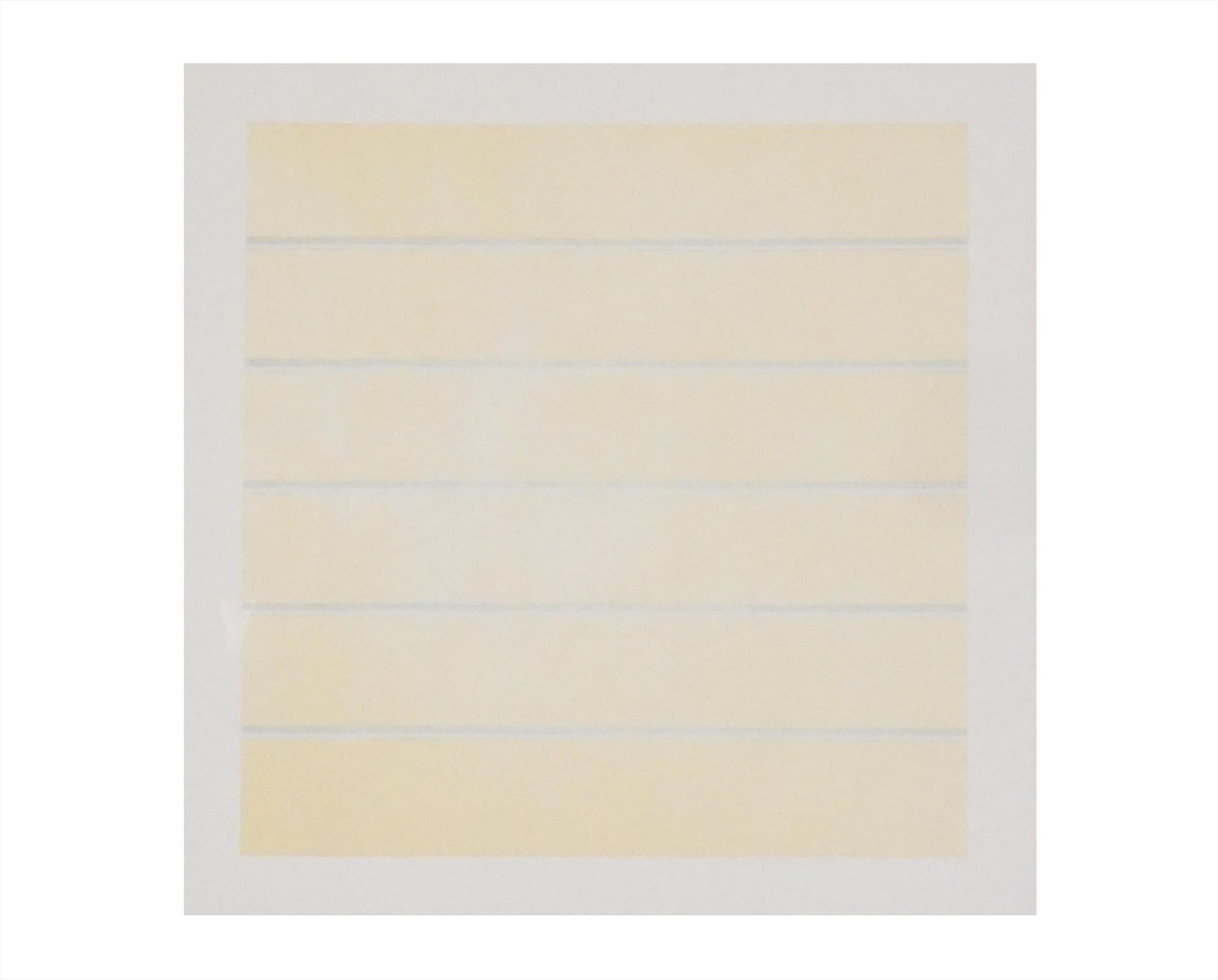 Agnes Martin "Infant Response to Love" Lithograph (2000) - Minimalist Abstract Print on Vellum