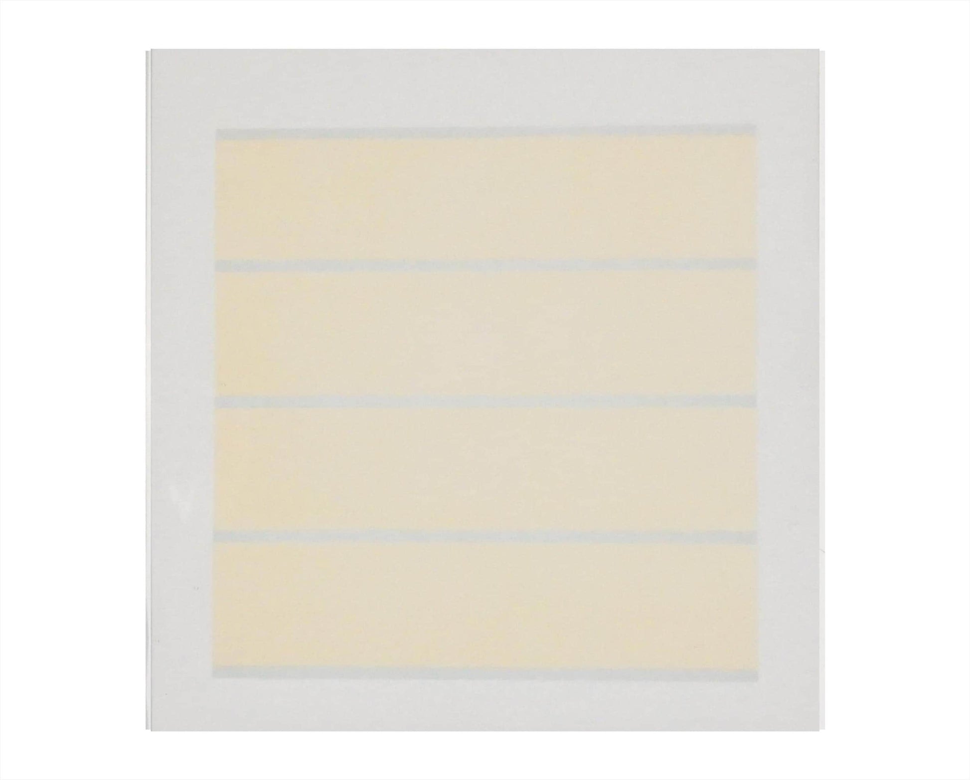 Agnes Martin "Innocent Love" (Variant I) Lithograph on Vellum (2000) - Minimalist Abstract Print