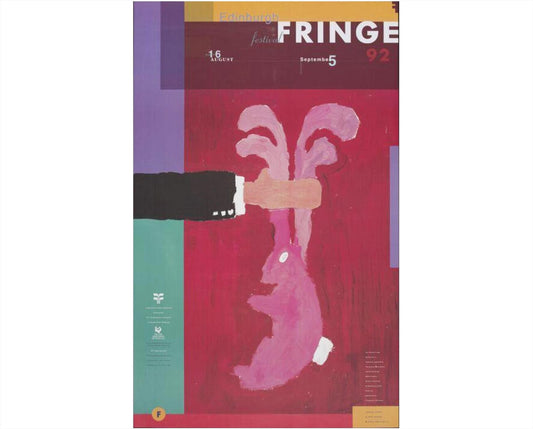 Original 1992 Edinburgh Festival Fringe Poster, Vintage Scottish Theatre Wall Art