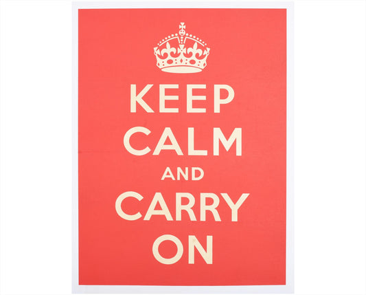 Original 1939 Keep Calm and Carry On Poster, Rare British WWII Ministry of Information Poster